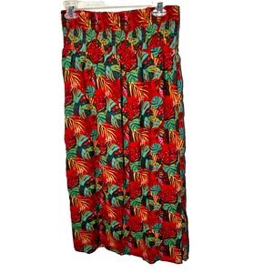 CLASSIC CONCEPTS Long Skirt Women's Size M Elastic Waist 30" Multicolor‎ Floral